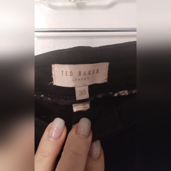 Ted Baker Black slim fit medium rise Denim Jeans sz 30 - Picture 3 of 4